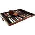 Backgammonkoffer 38 cm.bruin/wit/br.HOT
* Verwacht week 23  *
