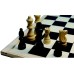 Chessmen 77 mm.Staunt.3 natur/black