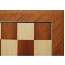 Chessboar.Mahog/maple diagon f.45mm 43cm