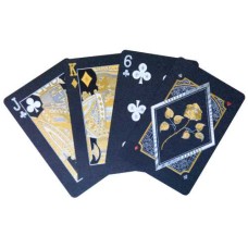 Speelkaarten Zwart Gouden Roos 100%
