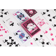 Pokerkaarten Bicycle- Hello Kitty zwart en roze Pokerkaarten Bicycle- Hello Kitty zwart en roze