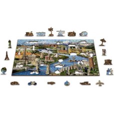 Wooden puzzle World Landmarks XL 600