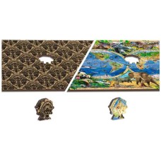 Wooden puzzle Animal Kingdom Map L 300