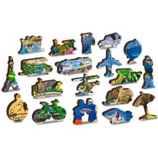 Wooden puzzle Animal Kingdom Map L 300