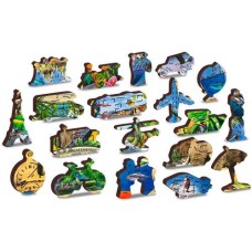 Wooden puzzle Animal Kingdom Map XL 600