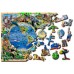 Wooden puzzle Animal Kingdom Map XL 600