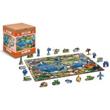 Wooden puzzle Animal Kingdom Map XL 600