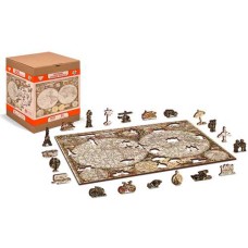 Wooden puzzle Antique world map L 300