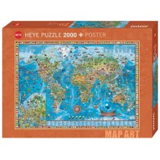 Puzzel Amazing World 2000 st.Heye 29846