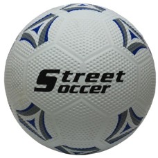 Streetsoccerball rubber white/blue-gray sz.5