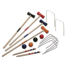 Croquet game Wood 4 players 57 cm in net
