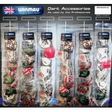 Dart flights Winmau 60 sets mixed on card
* delivery time unknown *