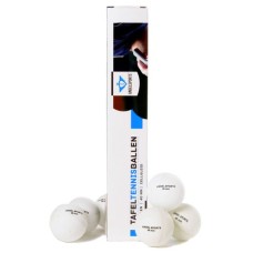 6 white table-tennis balls per box 40mm caliber