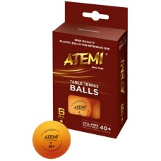 Table-tennis ball ATEMI 1 Star orange/6pcs