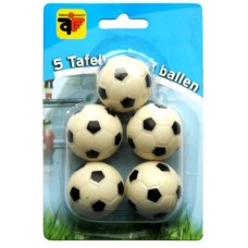 Soccer game ball 5 x white/bla.+profile 32mm.