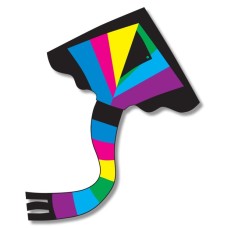 Kite Delta Rainbow nylon 1line 9×137cm