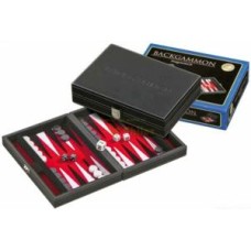 Backgammon black inlaid felt red 23cm
* delivery time unknown *