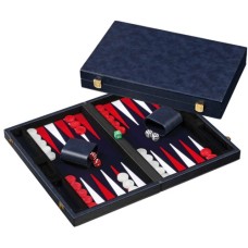 Backgammon Blue inlaid felt 38.5 cm
* delivery time unknown *