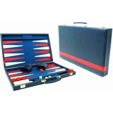 Backgammon blue vinyl 46x30 cm