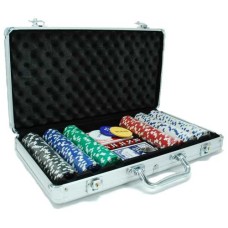 Poker case alu. with 300 Dice chips 11 gr.HOT