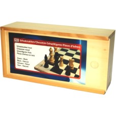 Chessmen 77 mm.Staunt.3 natur/black