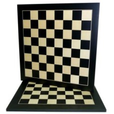 Chessboard maple/black 38 cm inlaid 40 mm