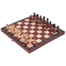 Chesscass.Magn.wood dyed 27x13.5 cm