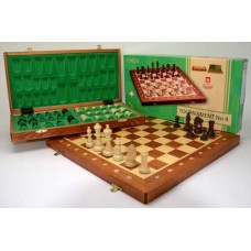 Chess cass.Tournam.4 Mahog/Mapl 41x20cm.