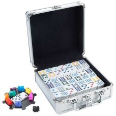 Domino Mexican-Train Double 12 alum. case