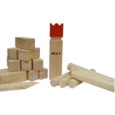 Kubb Viking Original Rubberwood Rood Bex