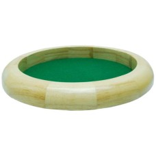 Dicetray rubberwood round 30cm.green felt
* delivery time unknown *