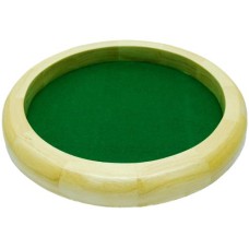 Dicetray rubberwood round 35cm.green felt
* delivery time unknown *