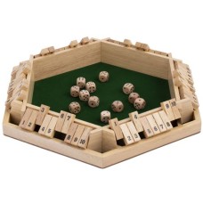 Shut the Box 6 spelers 10 cijfers 29x29cm. Shut the Box 6 spelers 10 cijfers 29x29cm.