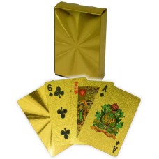 Speelkaarten Goud 100% kunststof