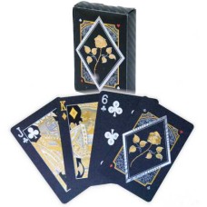 Speelkaarten Zwart Gouden Roos 100%