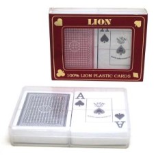 Pokercard-Set Large Index 100% plastic Lion
* expected end of January *