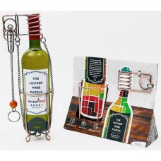 Locked Wine Metalen geduld puzzel - Recent Toys