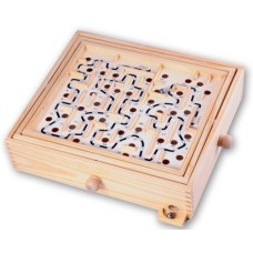 Labyrinth hout groot 32x28x8 cm fotodoos
