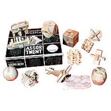 Japanese wooden Puzzles 12 pcs.ass.