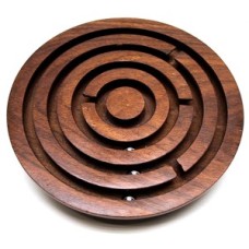 Patience ball game round rosewood 12,5 cm