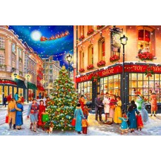 Wooden puzzle Christmas street 1010 XL