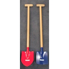 Shovel wooden handle / metal flat 70 cm.