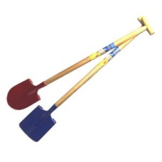 Shovel wooden handle/ metal flat 80 cm.